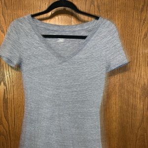 Gray vneck t-shirt